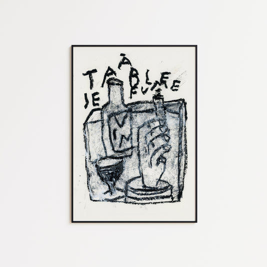 A table, je fume