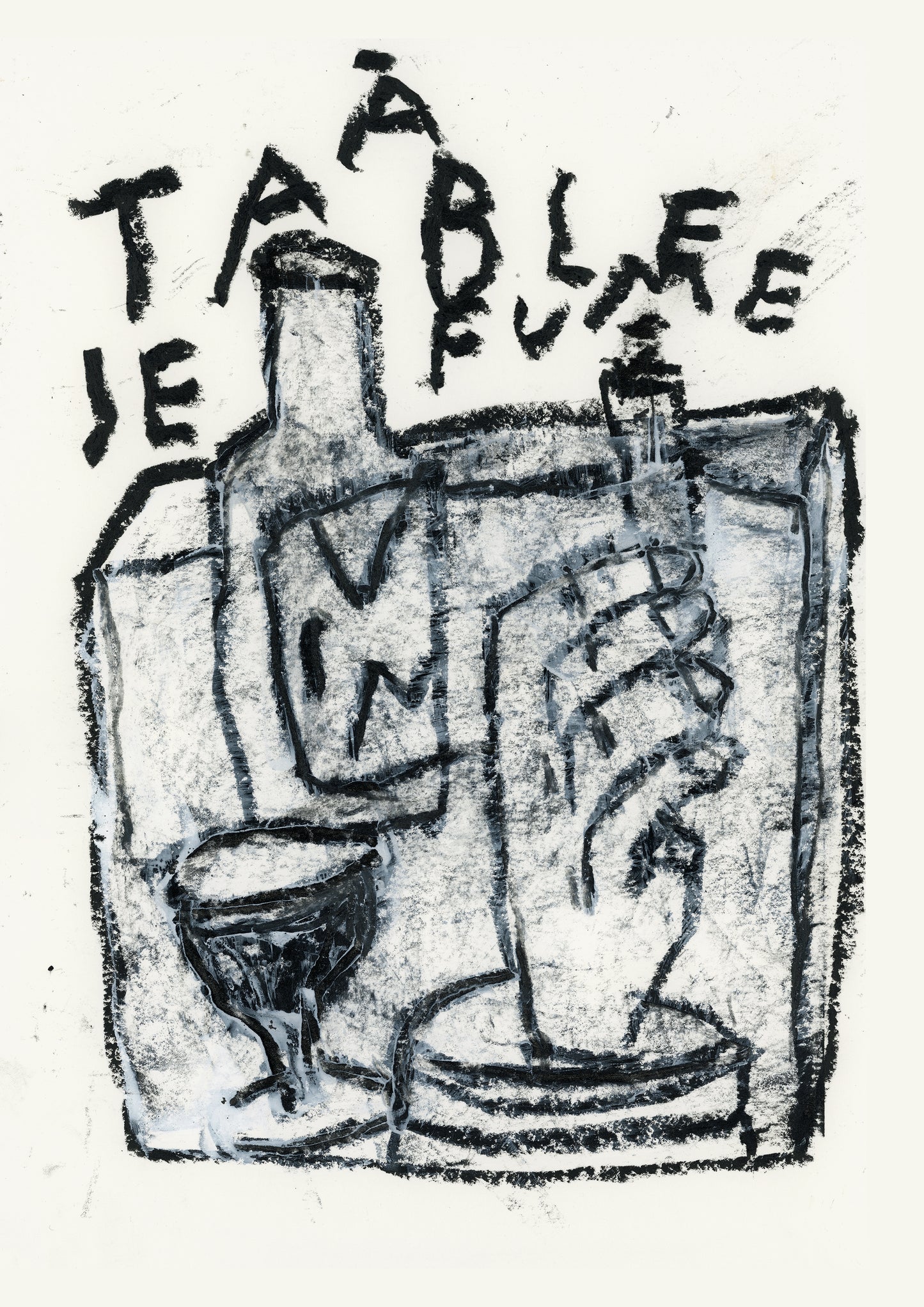 A table, je fume